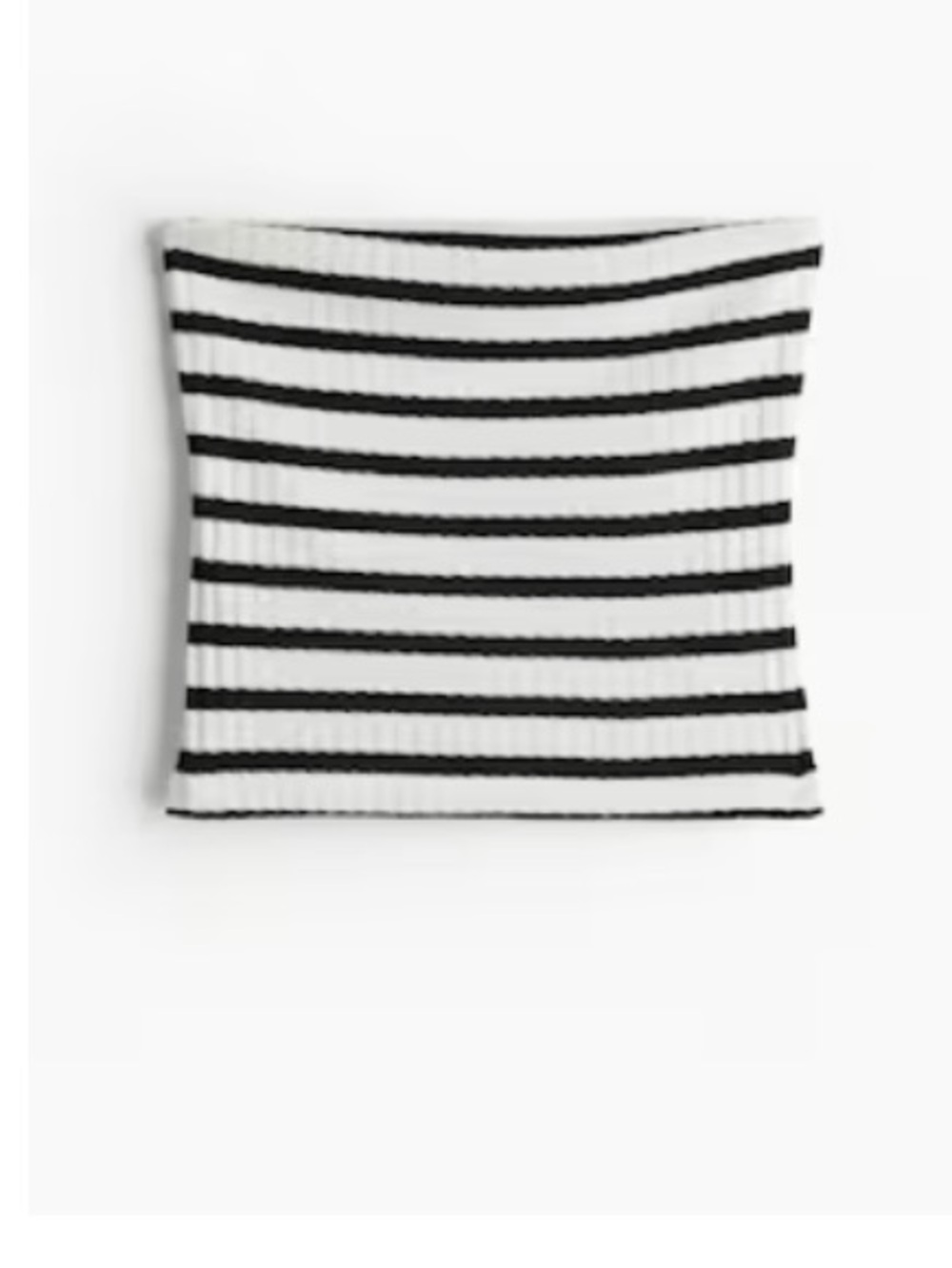 H&M Black & White Striped Ribbed knit tube top - Picture 5 of 5